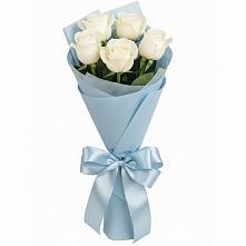 Букет 5 Белых роз Проуд #REPLACE_PRED# Бирюсинске