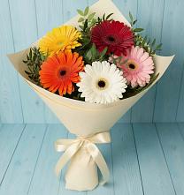 Букет цветов из:  Герберы #REPLACE_PRED# Бирюсинске