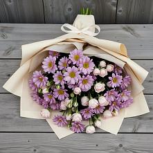 Букет цветов из:  Розы и Хризантемы #REPLACE_PRED# Бирюсинске