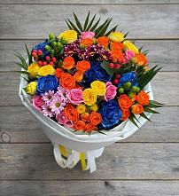 Букет цветов из:  Розы и Хризантемы #REPLACE_PRED# Бирюсинске
